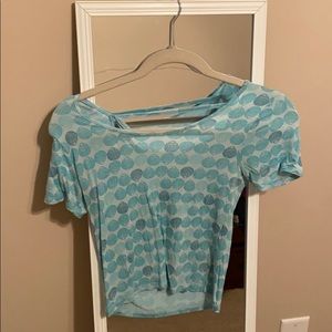 Aeropostale seashell crossback crop top